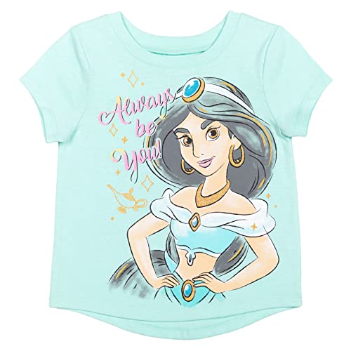 Disney Princess Belle Ariel Jasmine Toddler Girls Leggings Skirt 3 Pack T-Shirt Set 4T #TOP4