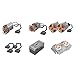 Produktbild KEAYO Technik Power Functions Set, 1 Bluetooth Lithium-Akku, 1 Fernbedienung, 2 XL Motoren, 1 L Motor, 1 Servomotor, 2 Verlängerungskabel, Kompatibel mit Lego Technik Autos