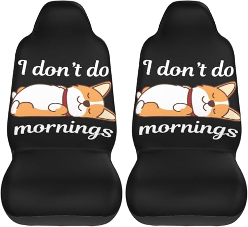 可愛い 動物 柴犬柄 カーシートカバー 2枚セット 前席用 軽 防汚 気性 洗える 普通車 適用 フロント 軽自動車 シートカバー 背面フルカバー ブラック 運転席 助手席 車用 シート カバー おしゃれ プレゼント