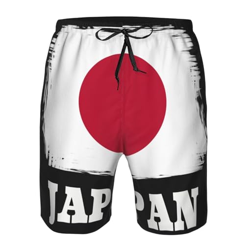 Novelty Japanese Japan Flag Men's Beach Shorts Quick Dry Funny Stylish Swimwear Bathing Suits Lightweight Outdoor Summer Beach White4
