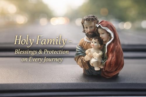 Image of Nativity Holy Family Idol | Baby Jesus, Mary & Joseph Christmas Prayer Statue, Xmas Dcor Showpiece, Car Dashboard God Idol & Christian Gift for Home
