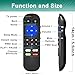 Pack of 2 IR Remote Only for Roku Built-in TV Remote,for Hisense/TCL/Onn/Element/Sharp/Haier/Hitachi/LG/Sanyo/JVC/Magnavox/RCA/Philips/Westinghouse Roku Series Smart TV, Not for Others Roku or TV