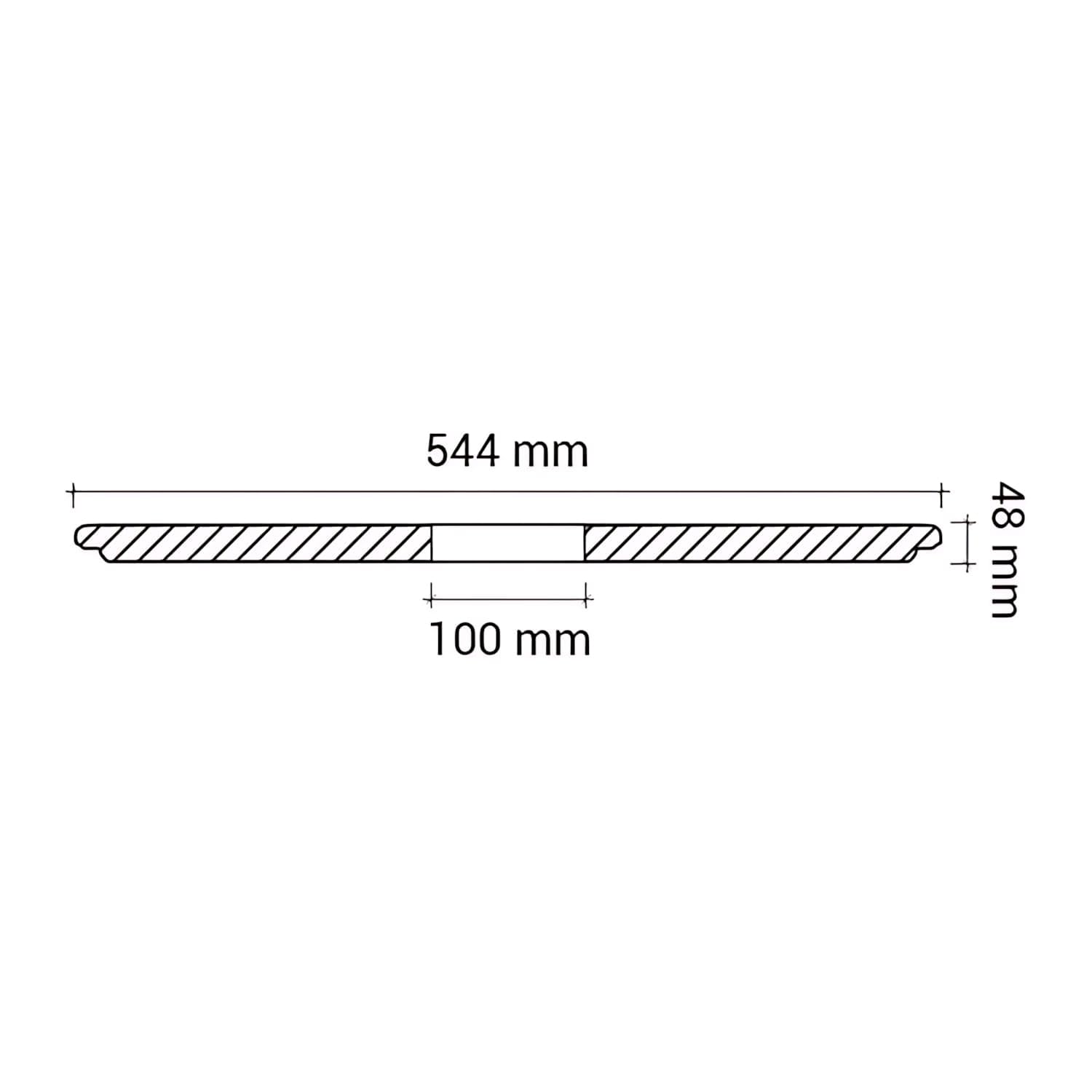 Profhome 156041 Deckenrosette Oval XXL | 78,5 x 54,4 cm | Premium Polyurethan Hartschaum | Prachtvolle Stuckrosette Neo-Empire Design | Vorgegrundiert Weiß | Innen & Außen