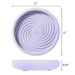 Lick Dish - Silicone Lick Mat + Slow Feeder for Cats & Small Dogs - Non-Slip Design with Suction Cups - Dishwasher Safe, Extends Mealtime, Reduces Anxiety (Periwinkle) - Image 2