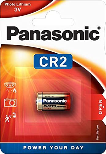 Panasonic Batteria Fotografica Power Cr2 Al Litio 3 V, Confezione Da 5