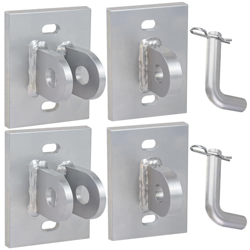 Floating Dock Hinges Hardware Stationary Dock Connector Hinge Kit Floating Dock Brackets Hardware Parts Heavy Duty Male & Female Corner T Connector for Floating Ramp
