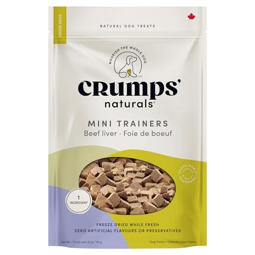 Crumps' Naturals Lot de mini baskets séchées foie de boeuf lyophilisé 50 g