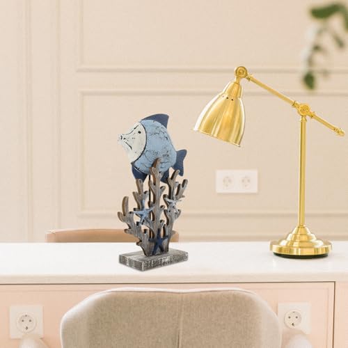 Poisson en Bois Décoration de Table pour Vacances Méditerranéennes - 7