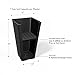 La Jolíe Muse Tall Planters 20 Inch, Flower Pot Pack 2, Patio Deck Indoor Outdoor Garden Tree Planters (Black)