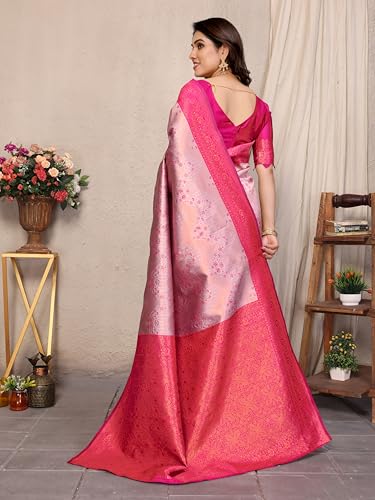 Image of Avantika Fashion Women's Kanjivaram Style Soft Silk Banarasi Sarees With Blouse Piece For Women