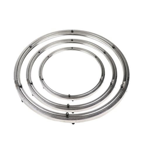 Dining Table Turntable Base Bearing Marble Glass Stainless Steel Round Round Table Turn Core Home Rotating Track(15.7inch)