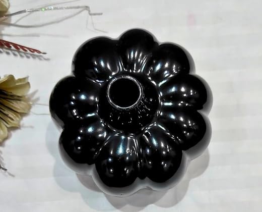 Image of Bliss Hohm Decorative Ceramic Flower Vase for Home Decor and Gifting, Flower Vases for Living Room & Office Decor, Decoration Items, Wall Tabletop showpieces (Black Pumpkin)