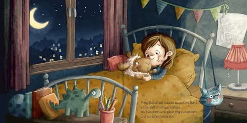 Mein Kuschelschaf und ich: Liebevoll gereimtes Pappbilderbuch über Lieblingskuscheltiere für Kinder ab 2 Jahren