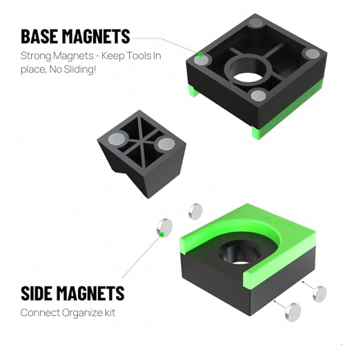 Image of Ratchet Organizer Kit-3 Pack Set with Strong Magnets (Green /Black)