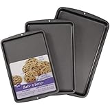Wilton Bake It Better 3-Piece Cookie Sheet Pan Set, Non-Stick