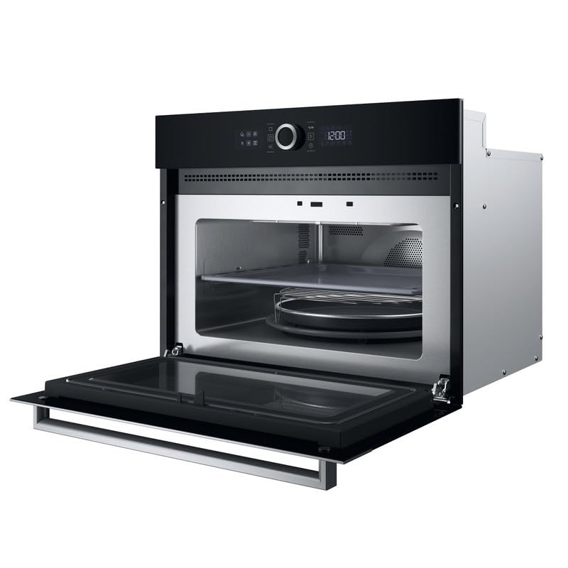 Hotpoint HMW57HMXUK Eingebaute Kombi-Mikrowelle & Grill, 40 l, 900 W Mikrowelle, 1600 W Grill, Lüftergaren, Dynamic CrispFry, automatische Programme, Edelstahl