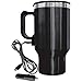 Brentwood CMB-16B Stainless Steel 16oz 12 Volt Heated Travel Mug, Black