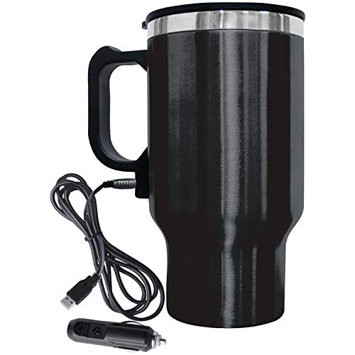 BRENTWOOD APPLIANCES CMB-16B 16-OUNCE ELECTRIC COFFEE MUG WITH WIRE CAR PLUG
