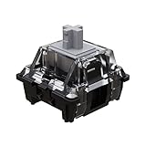 Gateron KS-15 Optical Switches for MX Mechanical Gaming Keyboard | 45g Force | Linear | Clear Top RGB Switches for Backlit Keyboard | (120 PCS, Silver)