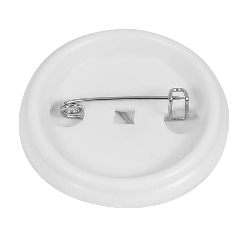 ZJchao Puste Przypinki do Przypinek 500 szt. 44 Mm Części do Przypinek z Guzikami - Zestaw Pustych Odzieży i Dekoracji Wnętrz, żelazne Osłony, Przezroczyste Folie i Plastikowe Tylne Okładki w Zestawie