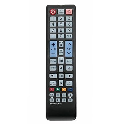 BN59-01267A Replaced Remote fit for Samsung TV UN32M5300 UN40M5300 UN43M5300 UN49M5300 UN50M5300 UN32M530 UN32M530D UN24M4500A UN28M4500A UN32M4500A UN28M4500AF UN32M4500AF UN32M5300AF UN49M5300AF