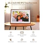 Frameo 10.1 Inch WiFi Digital Picture Frame，Electronic Frame,1280 * 800IPS HD Cloud Smart Digital Photo Frame,32GB Storage, Wall Mountable, Auto-Rotate,Easy to Share Photos or Videos via FRAMEO APP - Image 3