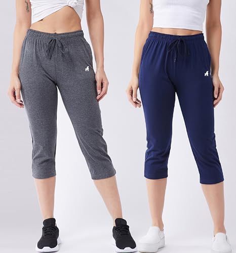 Image of Modeve Women Solid Cotton Blend Capri for summer|| Summer Wear