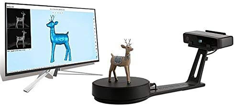 EinScan SE Desktop 3D Scanner,700mm Cubic Max Scan Volume,0.1 mm Accuracy,8s Scan Speed,Fixed/Auto Scan Mode,Professional Level 3D Scanner