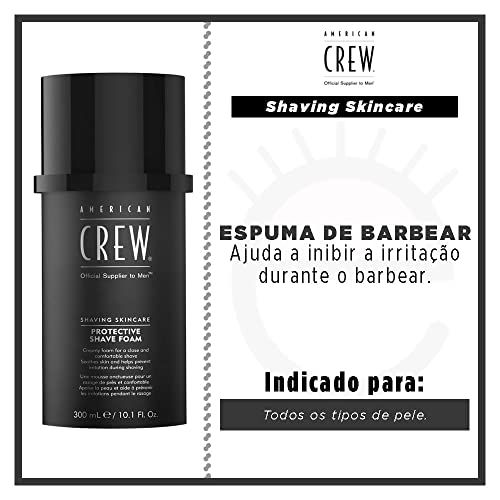 American Crew Shave Cream for Men, Protective Shave Foam, 10.1 Fl Oz image 4