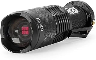Infrared Torch IR Night Vision Lamp 5W 4 Chips 850nm Hunting Flashlight w' Rechargeable Battery - Infrared Light is Invisible to Human Eyes -to be Used with Night Vision Device