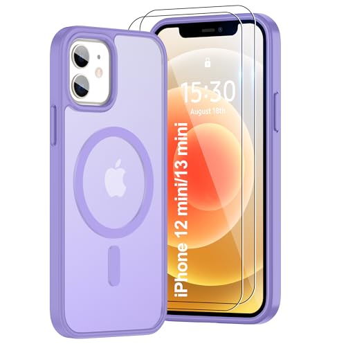 Coque magnétique pour iPhone 12 protection écran anti-chocs mince et douce