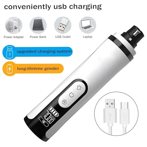 Ponceuse à ongles pour chiens chat chiot accessoire toilettage avec lumière