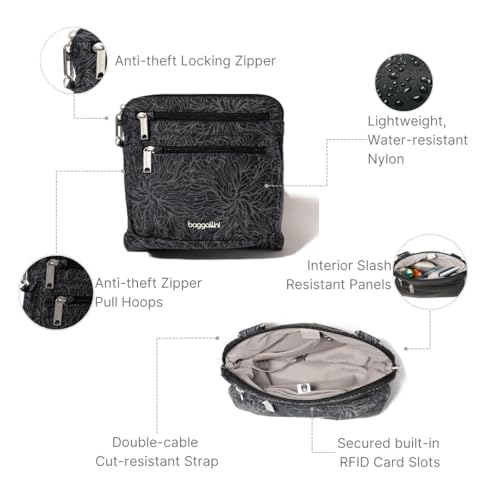 Image of Baggallini Securtex Anti-Theft Crossbody