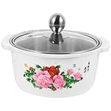 VALICLUD Kochtopf mit Transparenter Abdeckung Kleiner Suppentopf mit Wärmeisolierender Schutzhülle...