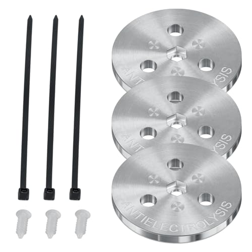 Anti-Elektrolysegewicht 104-A für Salzanlage Schwimmbad, Pool Skimmer Korb Zinkanode Gewicht, Anti-Elektrolyse Opferanode für passiven kathodischen Schutz (3er-Pack)
