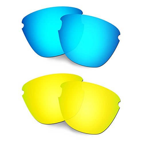 Lentille Oakley Frogskins Lite de rechange bleu or pour réparer vos verres rayés