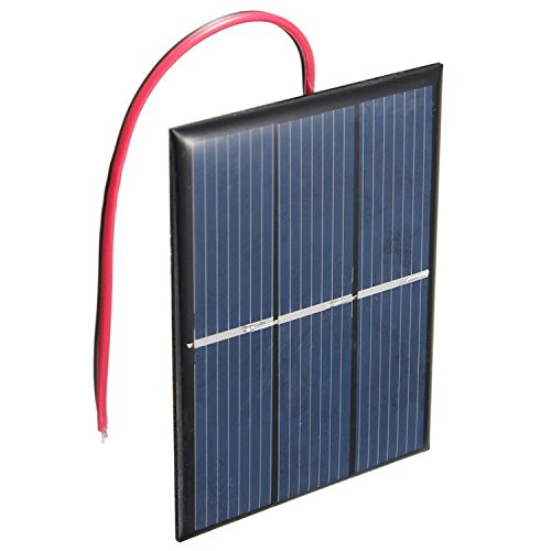 image for Set of 4 Pieces NUZAMAS 1.5V 0.65W 60X80mm Micro Mini Solar Panel Cell