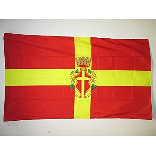 Bandiera Messina Con Stemma 90X60Cm - Bandiera Messina In Sicilia 60 X 90 Cm Foro Per Asta - Az Flag