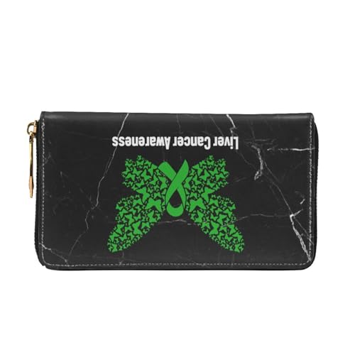 Butterfly Hope Liver Cancer Awareness Wallet Card Bag3
