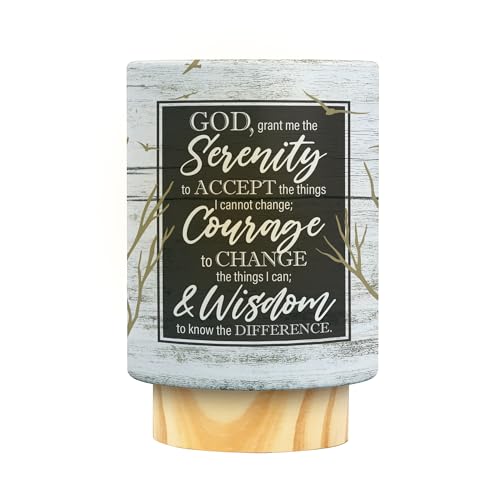 African American Expressions LED Flameless Candle – Christian Inspirational Battery Operated Candle with Uplifting Art – Spiritual & Religious Home Décor for Black Women – Serenity