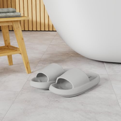 Image of Leevar Cloud Slides for Women and Men - Soft, Comfy, Relax Cloud Slippers, Thick Sole, Non-slip Slides for Men, Easy to Clean, Shower, Swimming, Beach, Indoor and Outdoor Slides for Men