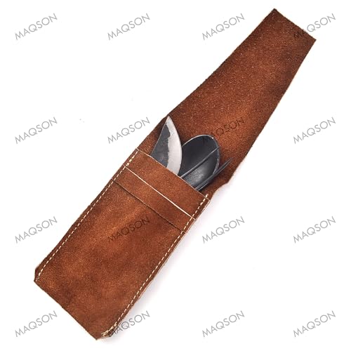 Mittelalter Besteck Set, 3-tlg Essbesteck mit Tasche Besteckset LARP 622EA