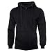Produktbild ROCK-IT Apparel® Premium Herren Kapuzenjacke [Größen S-5XL] - angenehmer Langarm Zipper Hoodie - Perfekt für Herbst & Winter - Kapuze mit Tunnelzug - Schwarz