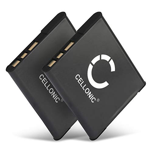 CELLONIC® 2X Batería Repuesto NP-BN1, NP-BN Compatible con Sony Cyber-Shot DSC-WX80 DSC-QX10 DSC-QX100 DSC-TX30 DSC-W830 Accu Sustitución Camara 580mAh, Battery