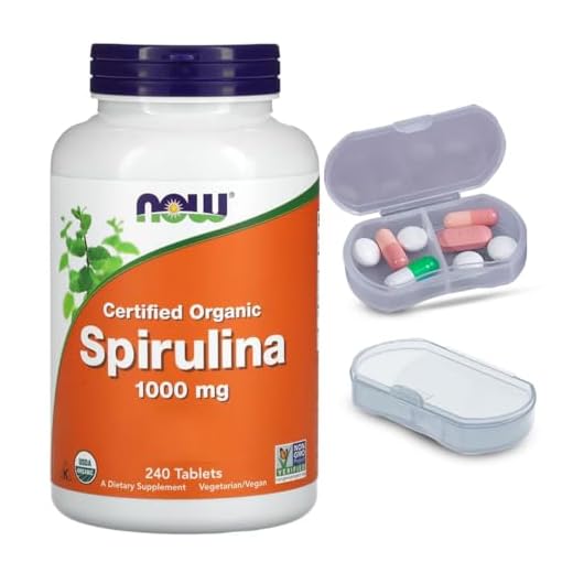 Spirulina 1000 mg Now Foods 240 Tablets + Porta Cápsulas
