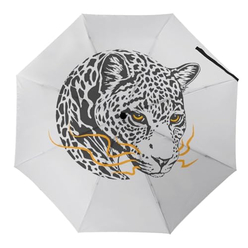 Parapluie automatique compact à motif peinture pour voyage et pluie homme et femme