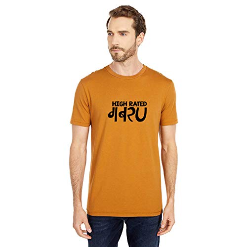Image of T-Shirt for Men HIGH Rated GABRU Hindi Funny Typography tees