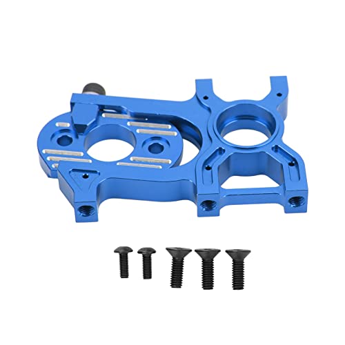 RC Motor Mount Motor Fixed Holder Seat 2 Piece Design Aluminum Alloy High Strength Durable for Arrma 6s Kraton 1/8 Remote Control Vehicle (Blue)