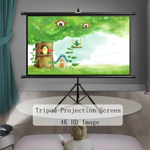 Pantalla de proyección portátil 72 pulgadas 4:3 con trípode miniatura 2