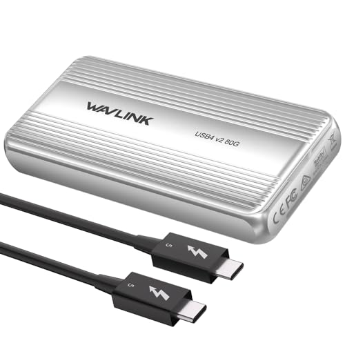 WAVLINK 80Gbps M.2 NVMe SSDGN[W pt@t Thunderbolt5/4/3/USB4Ή B+M/M-Key NVMe 2280 SSDΉ Mac M4 ProΉ